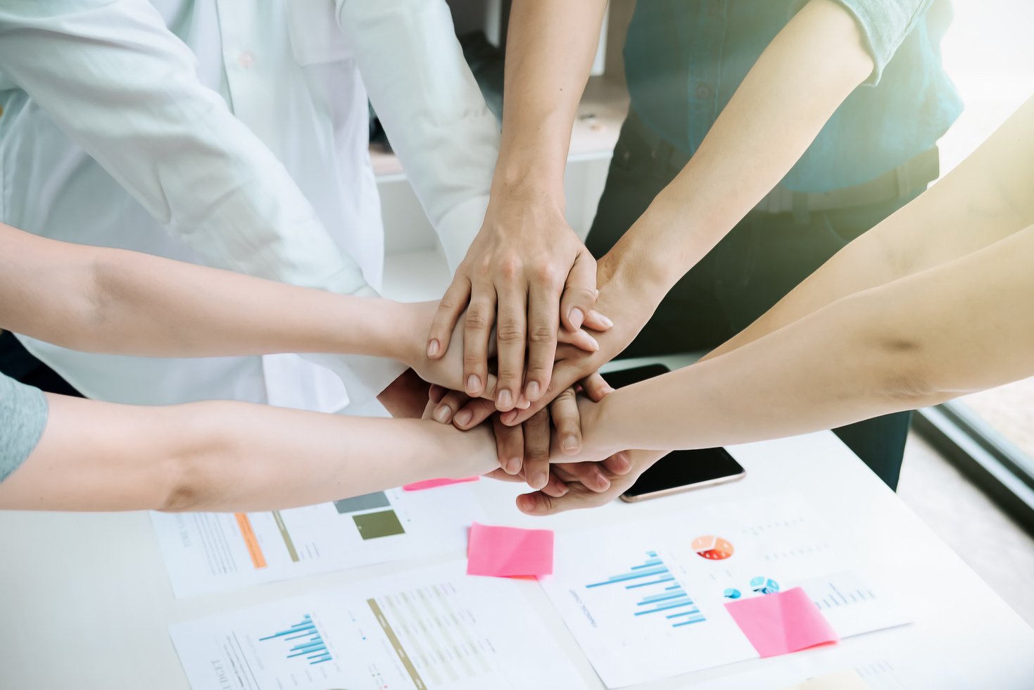 Teamwork and Cooperation Concept